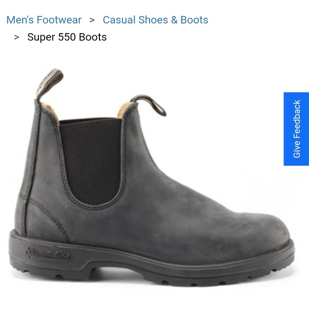 SOLD***Blundstone 550 boots in Rustic Black